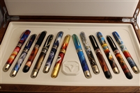 Visconti 2005 Mazzi set of 12 painted fountain pens