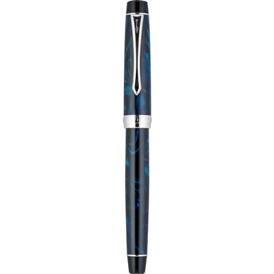 Custom Heritage SE Marbled Blue Fountain Pen